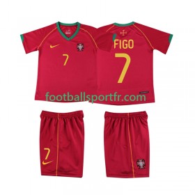 Tenue Portugal FIGO 7 2006 Retro Enfant Domicile Maillot de Foot